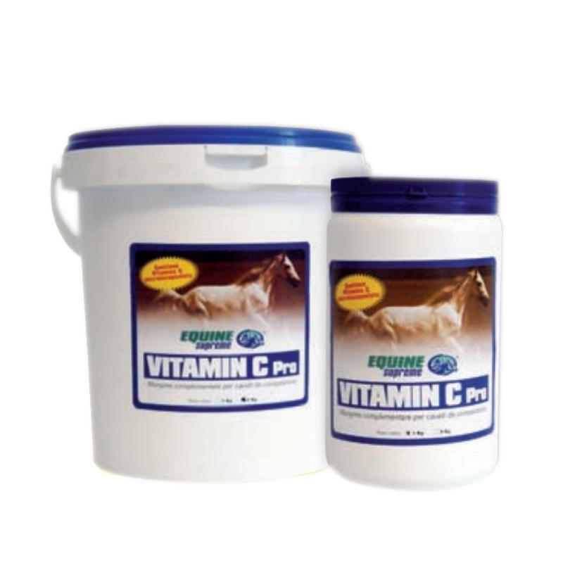 VITAMIN C PRO è un integratore per cavalli a base di vitamina C